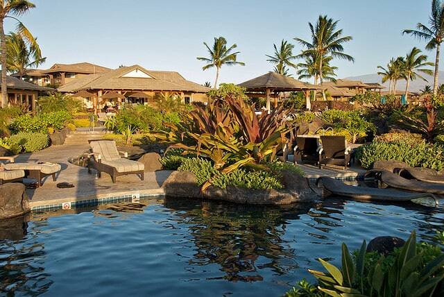 Pool at Hali'i Kai vacation resort on Hawaii, the Big Island
