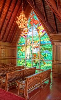A view inside the Grand Wailea Wedding Chapel