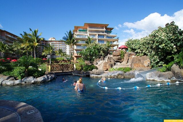 Honua Kai pool with water slide