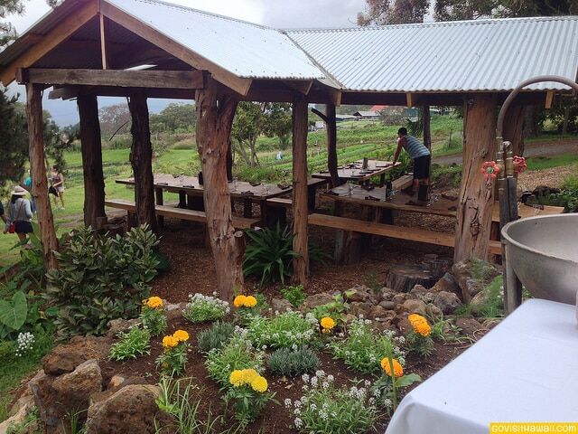 Covered picnic area