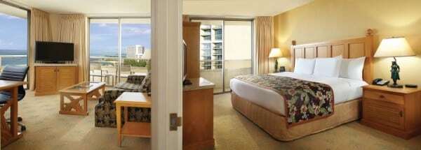 One-bedroom suite at Embassy Suites Waikiki Beach Walk