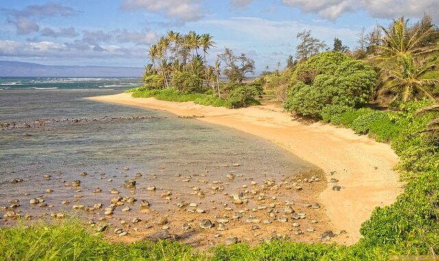 Kumimi Beach is also known as 20 Mile Beach due to its proximity to mile marker 20.