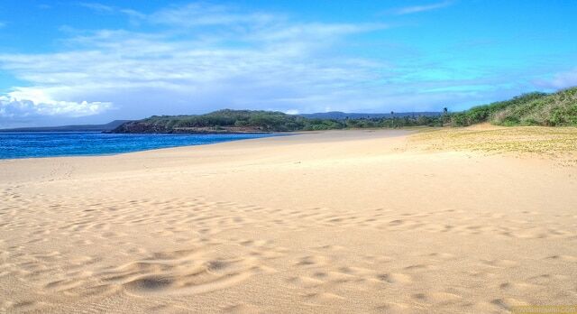 Papohaku Beach on Molokai's west side